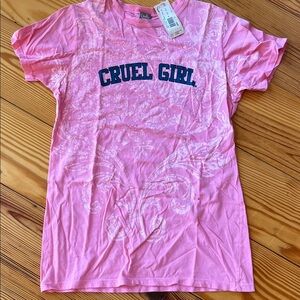 NWT- Cruel Girl Pink Graphic Tee